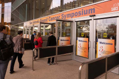San Antonio, TX - SABCS 2021 San Antonio Breast Cancer Symposium - Attendees arrive during the symposium opening here today, Tuesday December 7, 2021. during the San Antonio Breast Cancer Symposium being held at the Henry B. Gonzalez Convention Center in San Antonio, TX. The symposium features physicians, researchers, patient advocates and healthcare professionals from over 90 countries with the latest research on breast cancer treatment and prevention. Photo by © MedMeetingImages/Todd Buchanan 2021 Technical Questions: todd@medmeetingimages.com