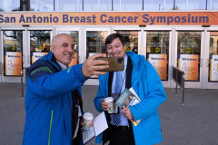 San Antonio, TX - SABCS 2021 San Antonio Breast Cancer Symposium - Attendees during Registration here today, Tuesday December 7, 2021. during the San Antonio Breast Cancer Symposium being held at the Henry B. Gonzalez Convention Center in San Antonio, TX. The symposium features physicians, researchers, patient advocates and healthcare professionals from over 90 countries with the latest research on breast cancer treatment and prevention. Photo by © MedMeetingImages/Todd Buchanan 2021 Technical Questions: todd@medmeetingimages.com