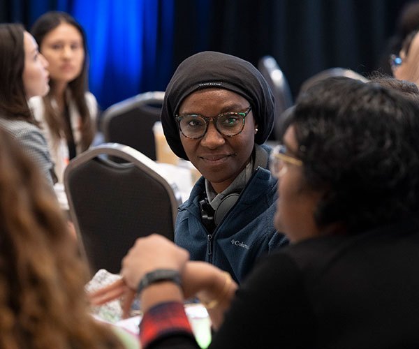 San Antonio, TX - SABCS 2025 San Antonio Breast Cancer Symposium @ SABCS Speakers and attendees during Women's Career Development Workshop here today, Wednesday December 10, 2025. during the San Antonio Breast Cancer Symposium being held at the Henry B. Gonzalez Convention Center in San Antonio, TX. The symposium features physicians, researchers, patient advocates and healthcare professionals from over 90 countries with the latest research on breast cancer treatment and prevention. Photo by © MedMeetingImages/Todd Buchanan 2025 Technical Questions: todd@medmeetingimages.com