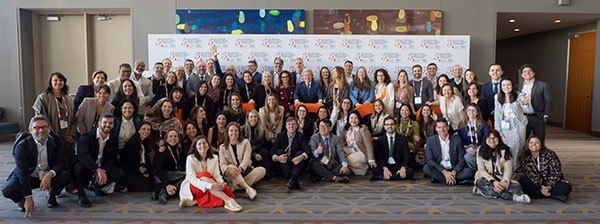 San Antonio, TX - SABCS 2025 San Antonio Breast Cancer Symposium @ SABCS SABCS leadership with during Brazilian attendees here today, Thursday December 11, 2025. during the San Antonio Breast Cancer Symposium being held at the Henry B. Gonzalez Convention Center in San Antonio, TX. The symposium features physicians, researchers, patient advocates and healthcare professionals from over 90 countries with the latest research on breast cancer treatment and prevention. Photo by © MedMeetingImages/Todd Buchanan 2025 Technical Questions: todd@medmeetingimages.com