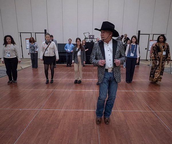 San Antonio, TX - SABCS 2025 San Antonio Breast Cancer Symposium @ SABCS Speakers and attendees during General Views here today, Thursday December 11, 2025. during the San Antonio Breast Cancer Symposium being held at the Henry B. Gonzalez Convention Center in San Antonio, TX. The symposium features physicians, researchers, patient advocates and healthcare professionals from over 90 countries with the latest research on breast cancer treatment and prevention. Photo by © MedMeetingImages/Todd Buchanan 2025 Technical Questions: todd@medmeetingimages.com