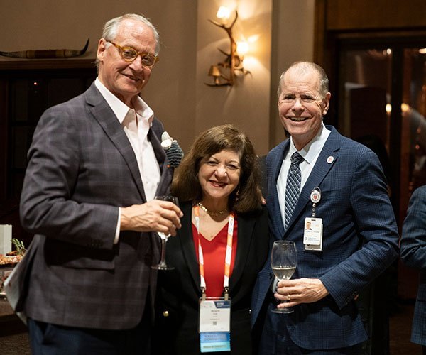 San Antonio, TX - SABCS 2025 San Antonio Breast Cancer Symposium @ SABCS SABCS Leadership during VIP Reception here today, Wednesday December 10, 2025. during the San Antonio Breast Cancer Symposium being held at the Henry B. Gonzalez Convention Center in San Antonio, TX. The symposium features physicians, researchers, patient advocates and healthcare professionals from over 90 countries with the latest research on breast cancer treatment and prevention. Photo by © MedMeetingImages/Todd Buchanan 2025 Technical Questions: todd@medmeetingimages.com