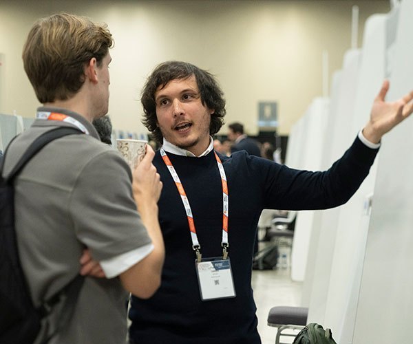 San Antonio, TX - SABCS 2025 San Antonio Breast Cancer Symposium @ SABCS Presenters and attendees during Poster Session here today, Thursday December 11, 2025. during the San Antonio Breast Cancer Symposium being held at the Henry B. Gonzalez Convention Center in San Antonio, TX. The symposium features physicians, researchers, patient advocates and healthcare professionals from over 90 countries with the latest research on breast cancer treatment and prevention. Photo by © MedMeetingImages/Todd Buchanan 2025 Technical Questions: todd@medmeetingimages.com