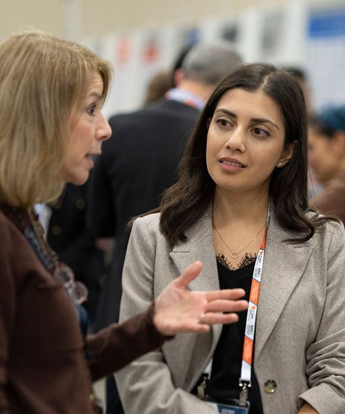 San Antonio, TX - SABCS 2025 San Antonio Breast Cancer Symposium @ SABCS Presenters and attendees during Poster Session here today, Thursday December 11, 2025. during the San Antonio Breast Cancer Symposium being held at the Henry B. Gonzalez Convention Center in San Antonio, TX. The symposium features physicians, researchers, patient advocates and healthcare professionals from over 90 countries with the latest research on breast cancer treatment and prevention. Photo by © MedMeetingImages/Todd Buchanan 2025 Technical Questions: todd@medmeetingimages.com