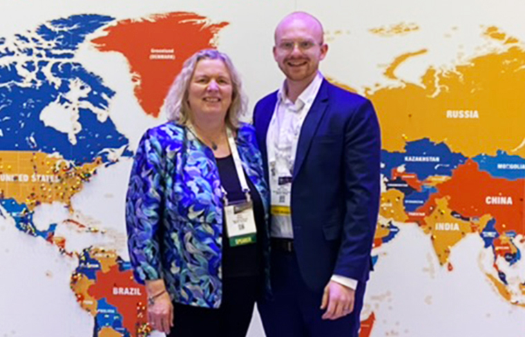 Nadia Harbeck, MD, PhD, and Daniel Kates-Harbeck at the 2023 SABCS®